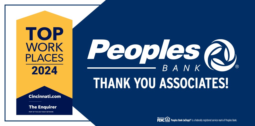 Peoples Bank Named a 2024 Top Workplace in Greater Cincinnati